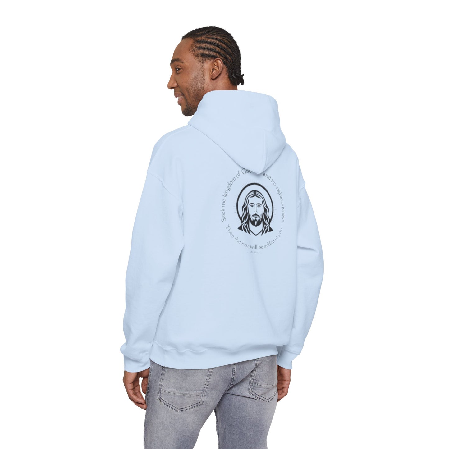 Sweat à capuche Portrait de Jésus-Christ – Sweat religieux inspirant « Prie toujours »