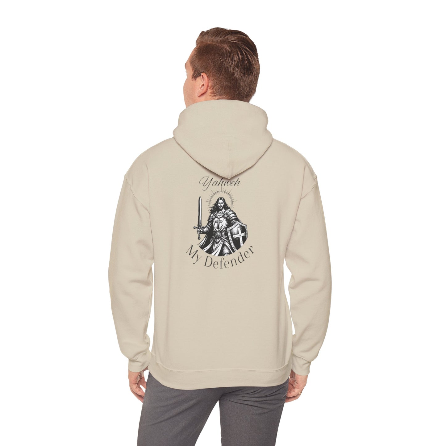 Sweat à capuche — Sweat à capuche avec motif chevalier "You Are My Defender"
