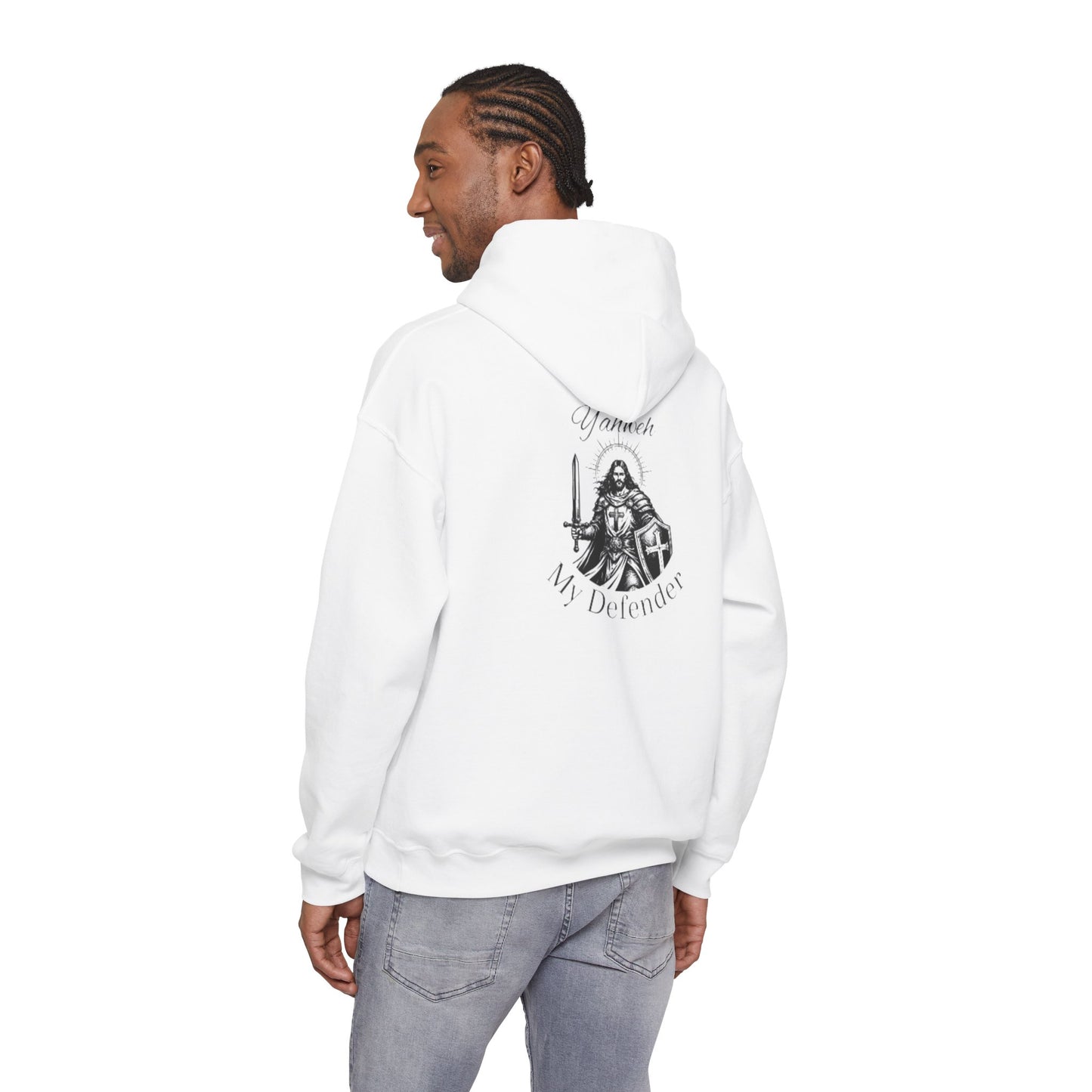 Sweat à capuche — Sweat à capuche avec motif chevalier "You Are My Defender"