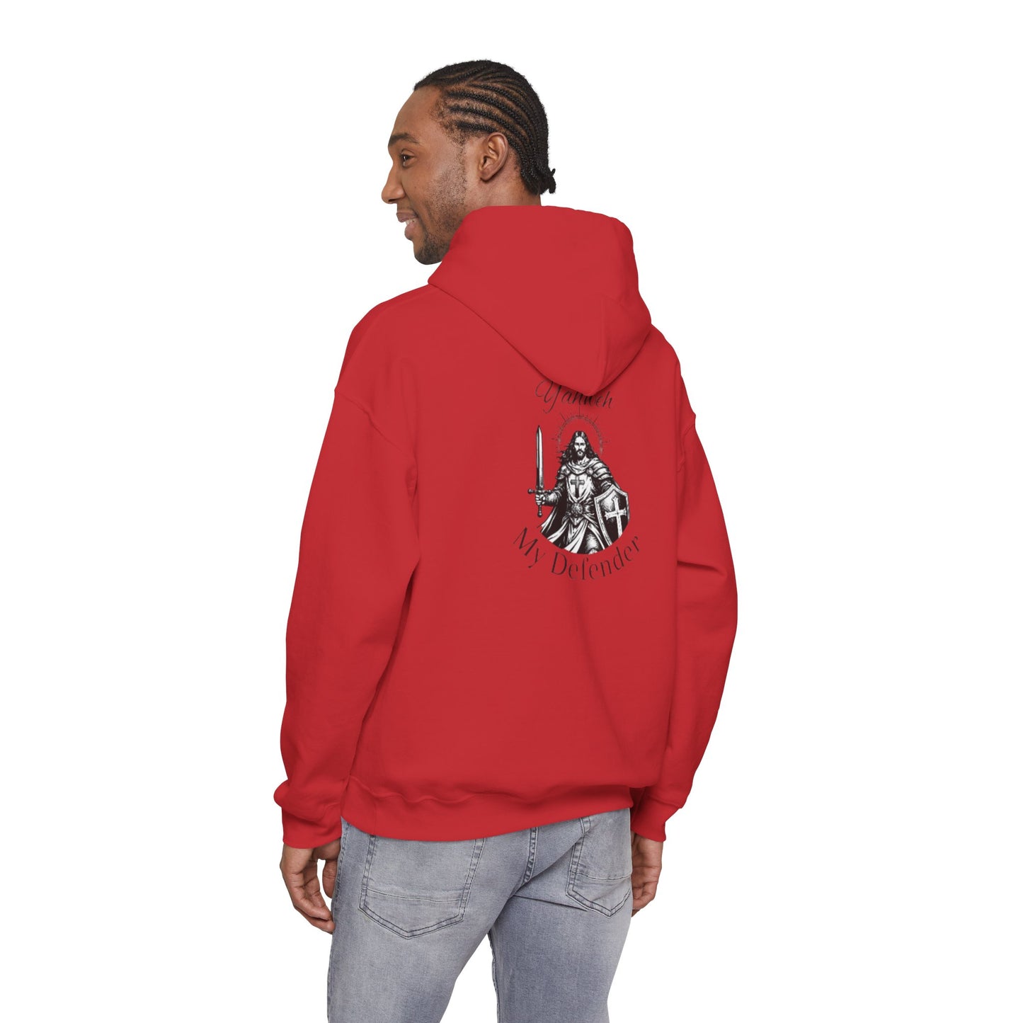 Sweat à capuche — Sweat à capuche avec motif chevalier "You Are My Defender"