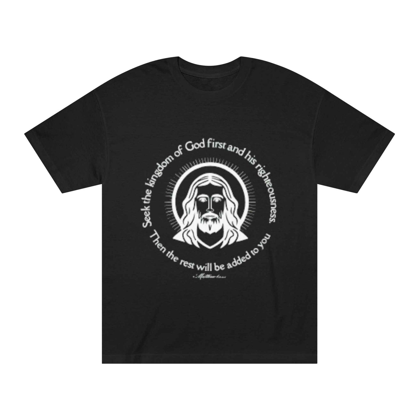 Christian Jesus Tee — "Seek the kingdom of God first" Spiritual Faith T-Shirt