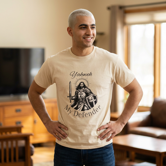 Yahweh My Defender T-Shirt — Christian Knight Faith Tee