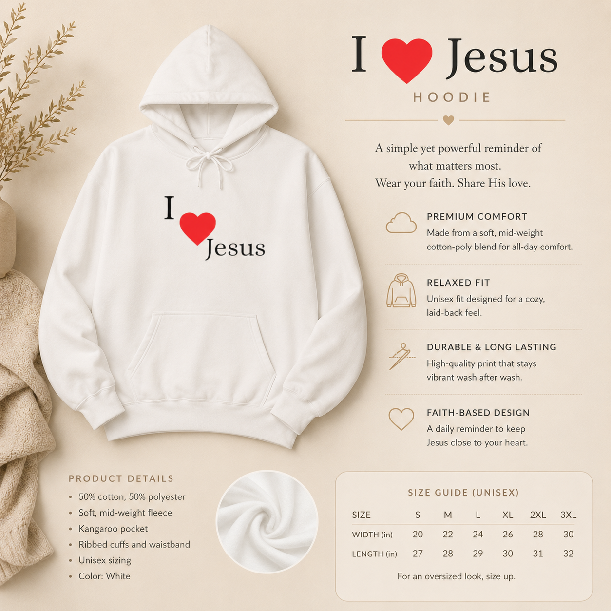 I Love Jesus hoodie