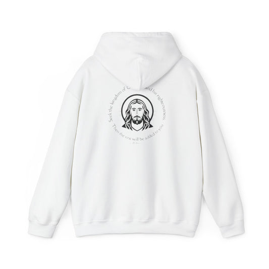 Christian Jesus Portrait Hoodie — 'Pray Always' Inspirational Religious Sweatshirt
