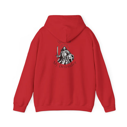 Sweat à capuche — Sweat à capuche avec motif chevalier "You Are My Defender"