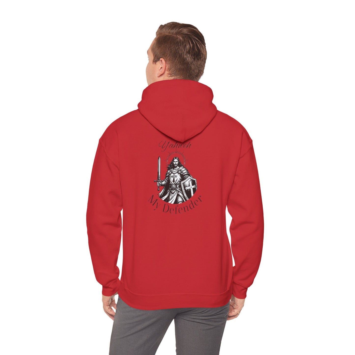 Sweat à capuche — Sweat à capuche avec motif chevalier "You Are My Defender"