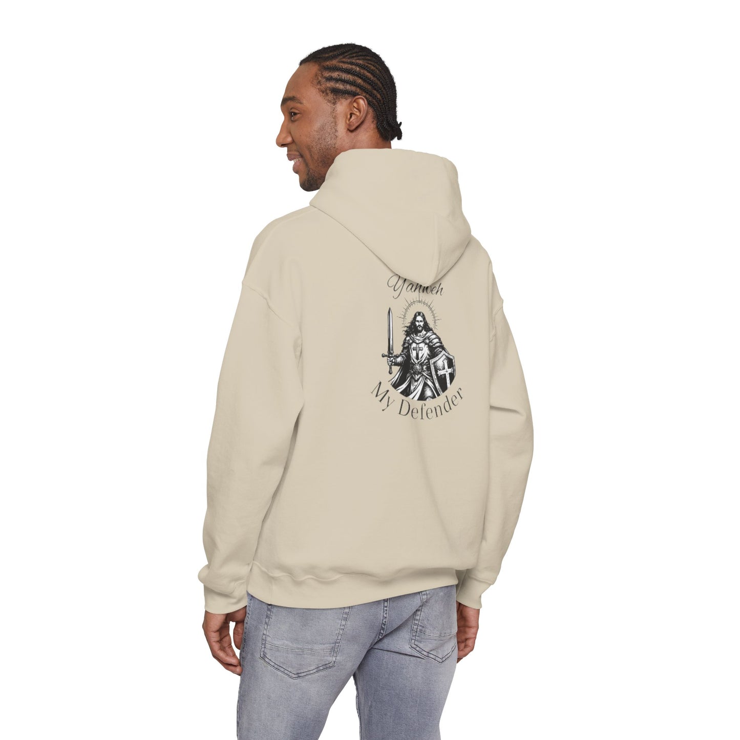 Sweat à capuche — Sweat à capuche avec motif chevalier "You Are My Defender"